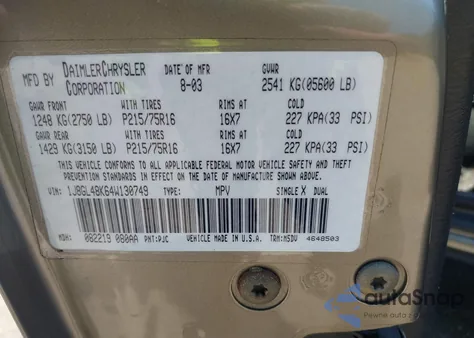 2004 Jeep Liberty Sport from USA, damaged, VIN 1J8GL48K64W130749